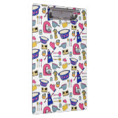 Heldere keukengerei met kookpan klembord (Rechts)