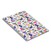 Heldere keukengerei met kookpan notitieboek (Rechterzijde)