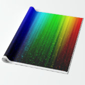 Heldere & Klassieke Regenboog met Ster Wrapping Pa Cadeaupapier (Uitgerold)