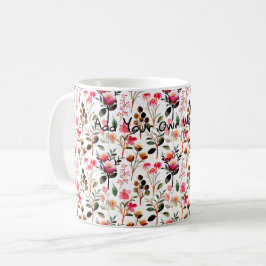 Heldere kleine bloem waterverf geschenken koffieli koffiemok