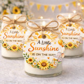 Heldere Kleine Zon Baby Stijl Bedankjes Labels