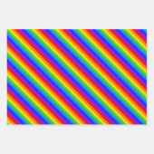 Heldere kleur Kleine regenboogstrepen Inpakpapier Vel (Voorkant 2)