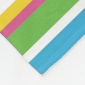 Heldere kleur Strepen NAAM Modern Preppy Fun Hip Fleece Deken (Hoek)