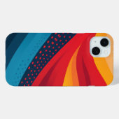 Heldere kleurbanden met stippenpatronen Case-Mate iPhone case (Achterkant (horizontaal))