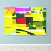 HELDERE KLEUREN 3 Panel Home Kantoor Canvas Wandku Afdruk (Insitu (Houten vloer))