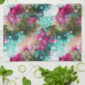 Heldere kleuren abstracte artsy handdoek (Gevouwen)
