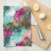 Heldere kleuren abstracte artsy handdoek (Quarter Fold)