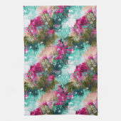 Heldere kleuren abstracte artsy handdoek (Verticaal)