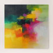 Heldere kleuren Abstracte kunst Legpuzzel (Horizontaal)