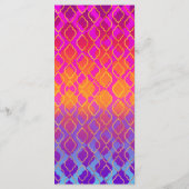 Heldere kleuren Arabisch Marokkaanse Glam Party Me Menu (Achterkant)