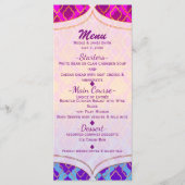 Heldere kleuren Arabisch Marokkaanse Glam Party Me Menu (Voorkant)