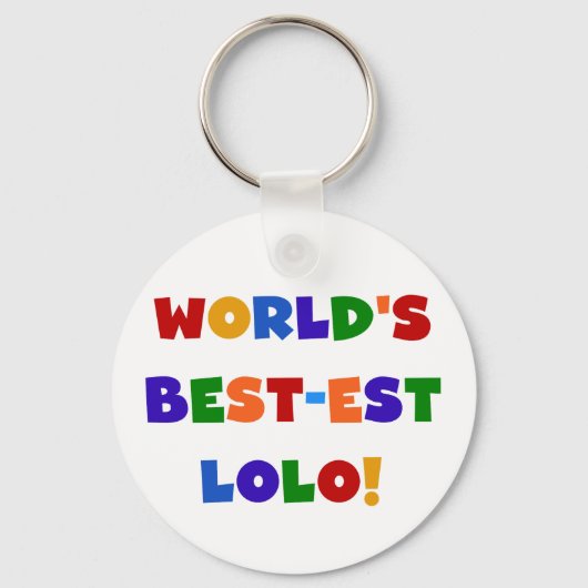 Heldere kleuren Best-est Lolo T-shirts en geschenk Sleutelhanger (Voorkant)
