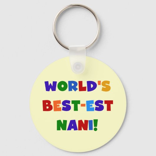 Heldere kleuren Best-est Nani T-shirts en geschenk Sleutelhanger (Voorkant)