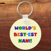 Heldere kleuren Best-est Nani T-shirts en geschenk Sleutelhanger (Voorkant)