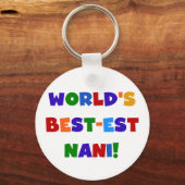 Heldere kleuren Best-est Nani T-shirts en geschenk Sleutelhanger (Voorkant)