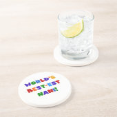 Heldere kleuren Best-est Nani T-shirts en geschenk Zandsteen Onderzetter (Zijkant)