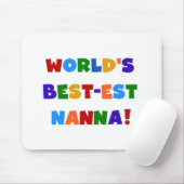 Heldere kleuren Beste Nanna Tshirts Muismat (Met muis)