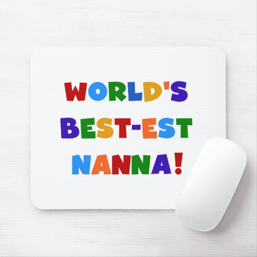 Heldere kleuren Beste Nanna Tshirts Muismat (Met muis)