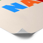 Heldere kleuren Beste Nanna Tshirts Poster (Hoek)