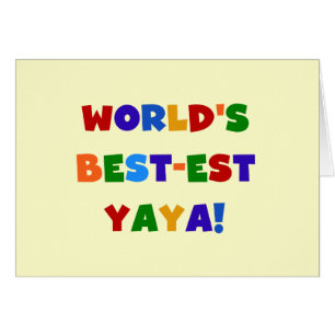 Heldere kleuren, beste Yaya-cadeaus ter wereld