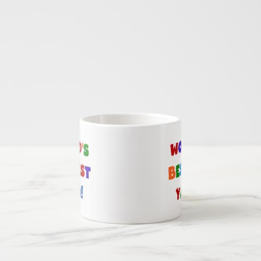 Heldere kleuren, beste Yaya-cadeaus ter wereld Espresso Kop (Voorkant)