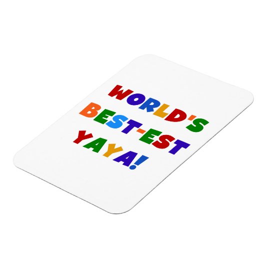 Heldere kleuren, beste Yaya-cadeaus ter wereld Magneet (Linkerzijde)