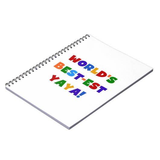 Heldere kleuren, beste Yaya-cadeaus ter wereld Notitieboek (Linkerzijde)