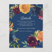 Heldere kleuren Bloemen Details Accommodaties Informatiekaartje (Voorkant)