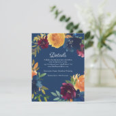 Heldere kleuren Bloemen Details Accommodaties Informatiekaartje (Staand voorkant)