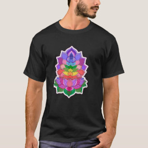 HELDERE KLEUREN CHAKRA'S MYSTICKE YOGA T-SHIRT