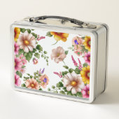 Heldere kleuren en zachte sfeer Metal Lunchbox (Achterkant)