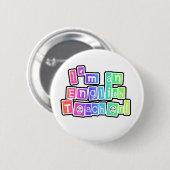 Heldere kleuren Engels leraar Ronde Button 5,7 Cm (Voorkant /achterkant)