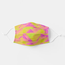 Heldere kleuren Fluro Geo patroon Stoffen Mondkapje