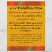 Heldere kleuren flyer (Voorkant)