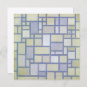 Heldere kleuren grijze lijnen | Piet Mondrian | (Voorkant / Achterkant)