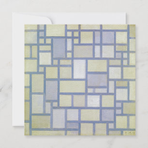 Heldere kleuren grijze lijnen   Piet Mondrian  