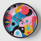 Heldere kleuren grillige vormen moderne geometrisc (Voorkant)