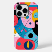 Heldere kleuren grillige vormen moderne geometrisc Case-Mate iPhone case (Achterkant)