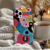 Heldere kleuren grillige vormen moderne geometrisc Case-Mate iPhone case