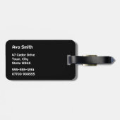 Heldere kleuren koele  gepersonaliseerde Schattige Bagagelabel (Achterkant horizontaal)