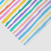 Heldere kleuren, met de hand getrokken strepen, pa tissuepapier (Detail)