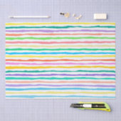 Heldere kleuren, met de hand getrokken strepen, pa tissuepapier (Craft)