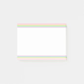 Heldere kleuren met gestreept Paars roze Sjabloon Post-it® Notes (Voorkant)