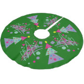 Heldere kleuren neon lampjes werken Vrolijk kerstf Kerstboom Rok (Gekanteld)