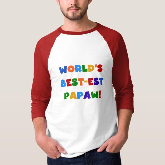 Heldere kleuren Papaw Tshirts en cadeautjes (Voorkant)