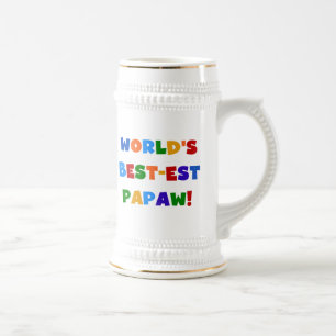 Heldere kleuren Papaw Tshirts en cadeautjes Bierpul