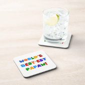 Heldere kleuren Papaw Tshirts en cadeautjes Drankjes Onderzetter (Rechterzijde)