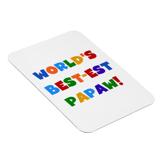 Heldere kleuren Papaw Tshirts en cadeautjes Magneet (Rechterzijde)