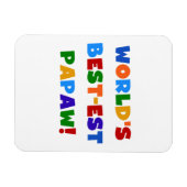 Heldere kleuren Papaw Tshirts en cadeautjes Magneet (Horizontaal)