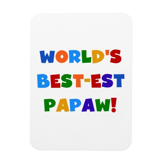 Heldere kleuren Papaw Tshirts en cadeautjes Magneet (Verticaal)